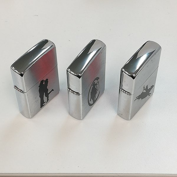 A040a [未使用品] ZIPPO ジッポー 2004～2005年製 オイルライター シルエット 喫煙具 煙草 タバコ 計3点 | その他 O_画像3