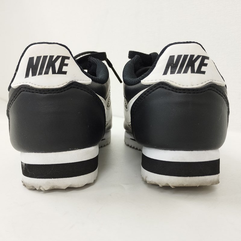 A176a [人気] NIKE ナイキ WMNS CLASSIC CORTEZ LEATHER スニーカー 22.5cm ブラック 807471-010 レディース | シューズ G_画像6