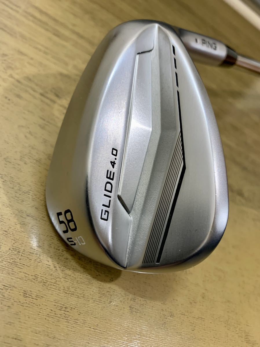 【美品】ピン グライドPING GLIDE 4.0 ウェッジ 58° S10 N.S.PRO MODUS3 TOUR 115 (S) ／黒ドット 58度 ARCCOSグリップ＊追加写真あり＊_画像1