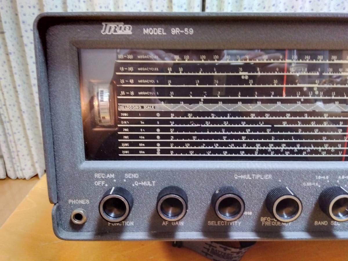 TRIO トリオ 9R-59 真空管式 受信機 通信型受信機 ラジオ アマチュア無線 　動作品_画像2