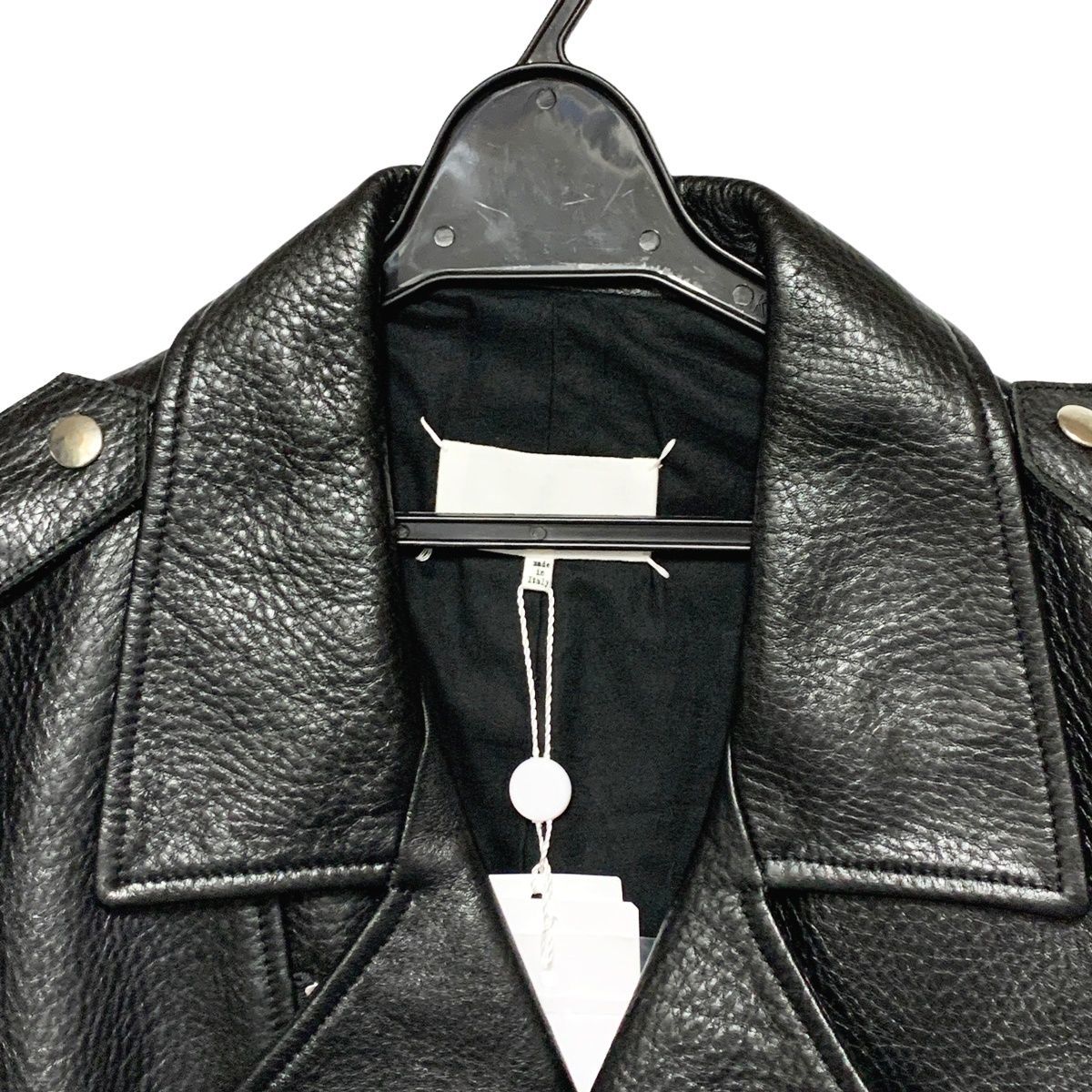 【中古】 Maison Margiela メゾンマルジェラ ライダースジャケット S29AM0338 SY1397 モード 23014320 AO_画像4