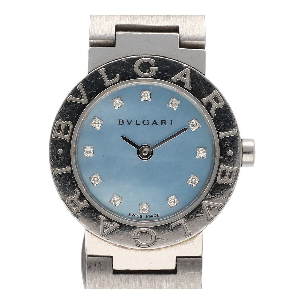【中古】 BVLGARI ブルガリ ブルガリブルガリ BB23SS ライトブルーシェル 文字盤 レディース 腕時計 ウォッチ 20035545 AO