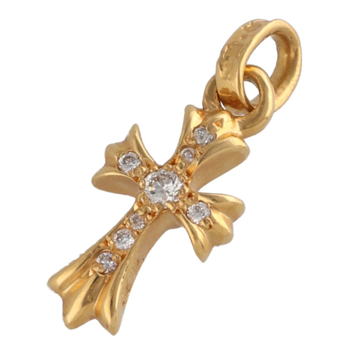 [ б/у ]CHROME HEARTS Chrome Hearts Baby Phat Cross 22K бриллиантовое колье подвеска baby 19005458 RS