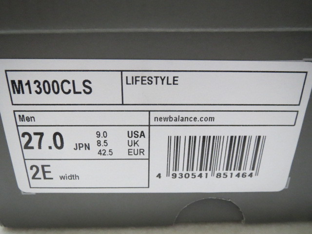 ◆ニューバランス New Balance M1300CLS 2E グレー US9 27cm Made in USA 中古使用品_画像7