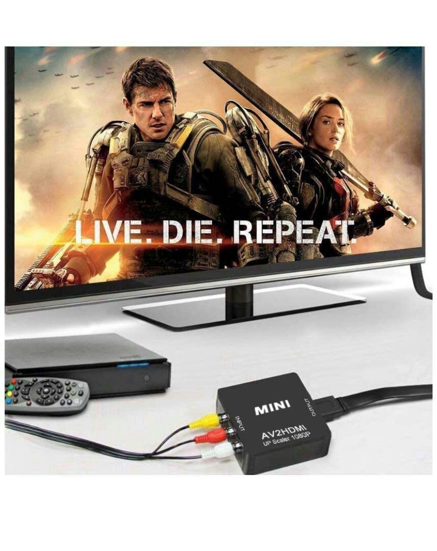 RCA AV to HDMI コンバーター 変換アダプタ　USB給電 ブラック_画像6