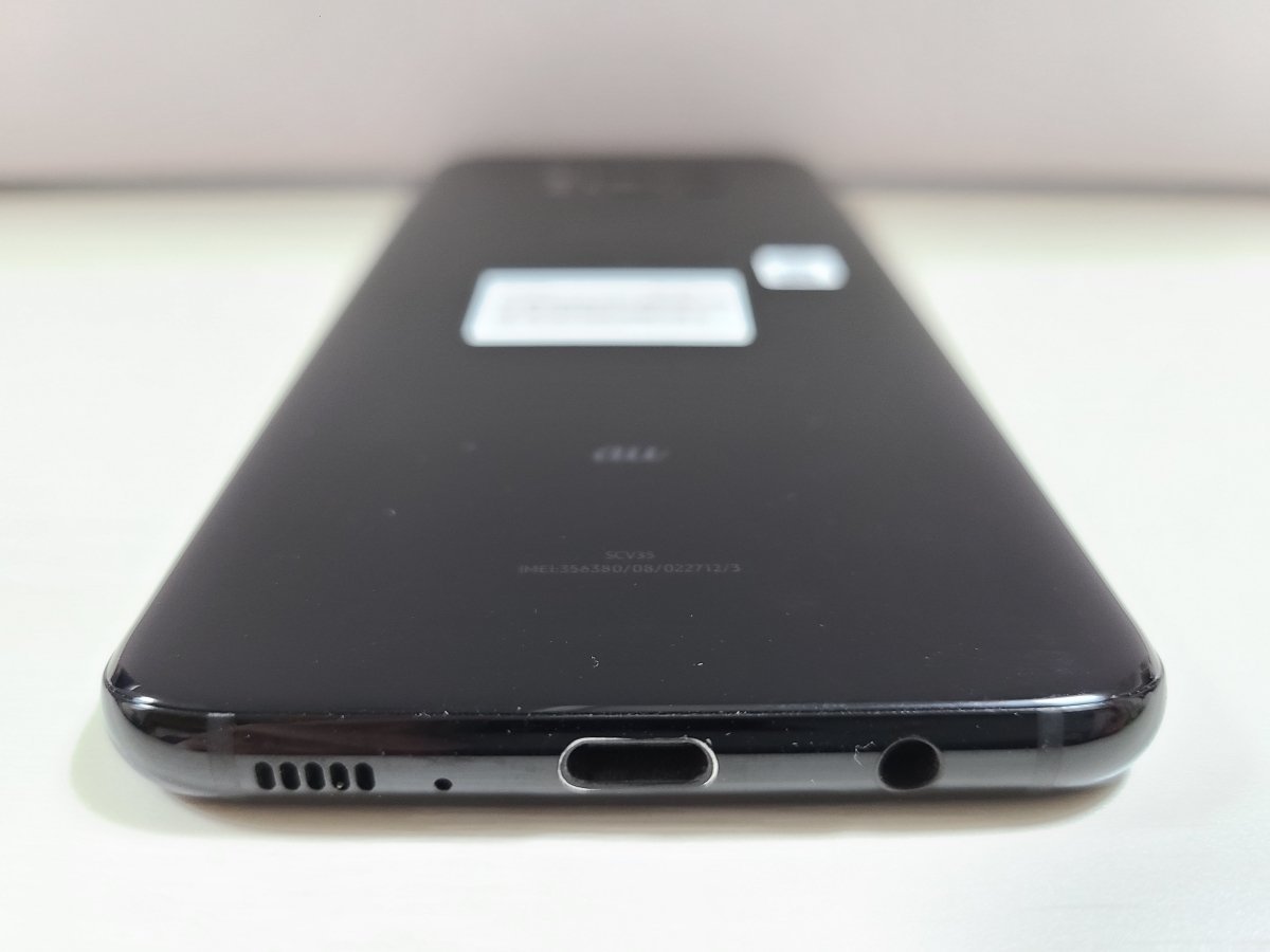 　★【35759WM】 完動品 au SCV35 SAMSUNG Galaxy S8+ ミッドナイトブラック SIMロック解除済 1円 ! 1スタ！_画像3
