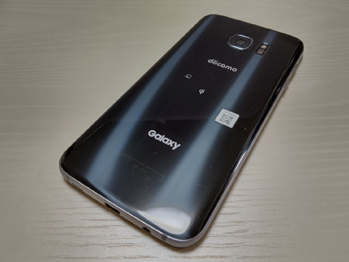 　★【35817WM】 完動品 docomo SC-02H SAMSUNG Galaxy S7 edge ブラックオニキス SIMロック解除済 1円 ! 1スタ !_画像2