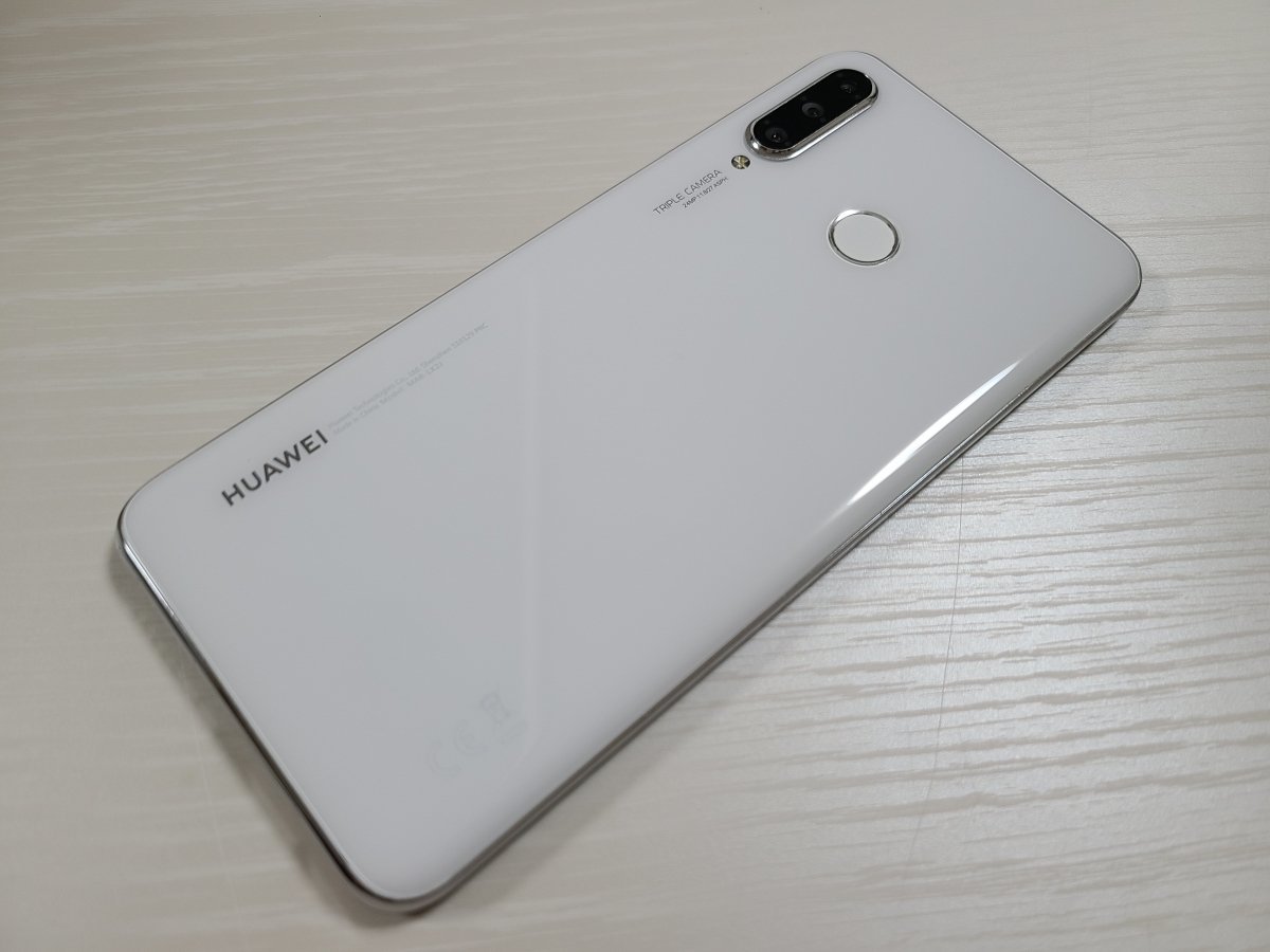 　★【35980WM】 ジャンク Y!mobile HUAWEI P30 lite MAR-LX2J パールホワイト SIMロック解除済 1円 ! 1スタ !_画像2