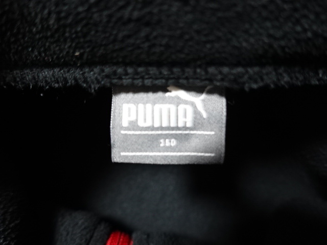 ■1104■プーマ PUMA●フリース ジャケット 150 黒●_画像2