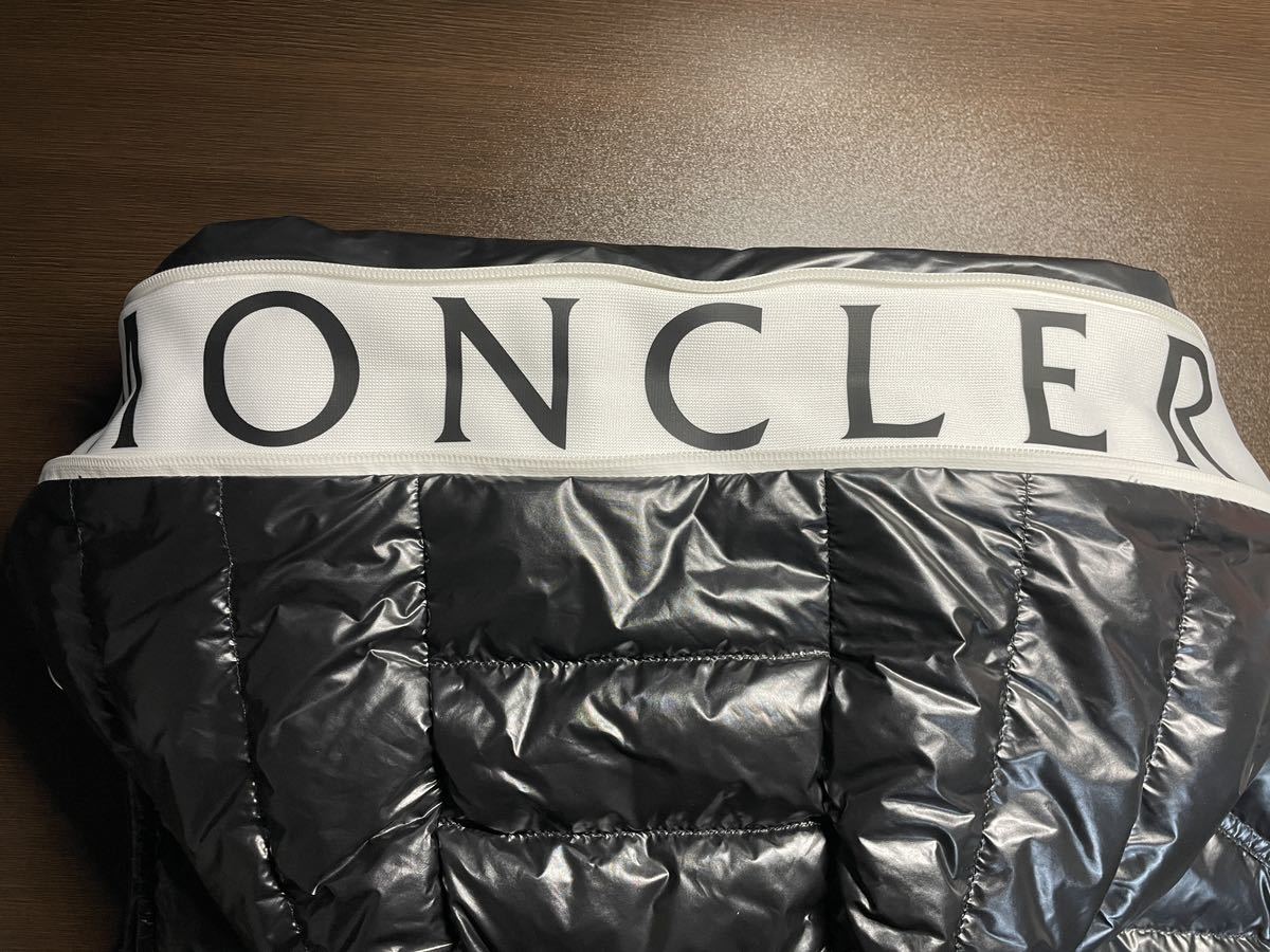 2023　モンクレール フードロゴ ナイロン ダウン ベスト　ブラック　国内正規品　MONCLER　#B2_画像7