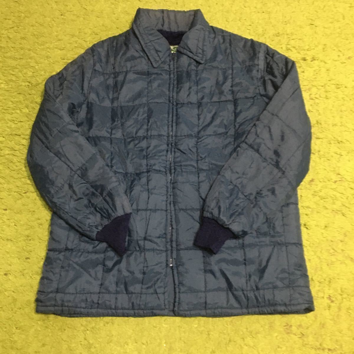 【made in USA】it's extra rare 80's outdoorclothing deadstock/HABAND OF PATERSON NEWJERSEY/quiltingjacket/bluebody/size L/JPN LL/