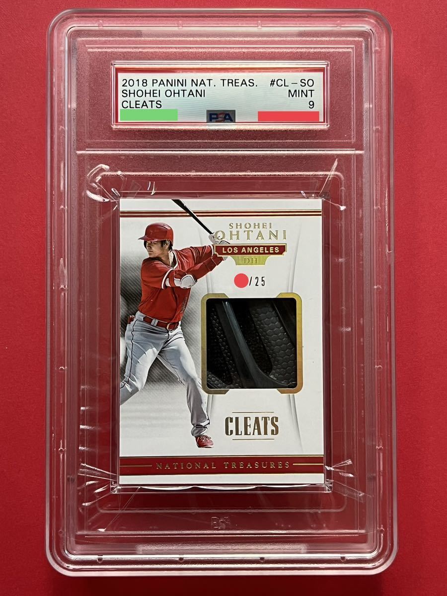 世界に2枚 PSA鑑定済 大谷翔平 ルーキーカード 実使用スパイク 25枚限定 2018 Panini National Treasures Cleats SHOHEI OHTANI Rookie MVP_画像1