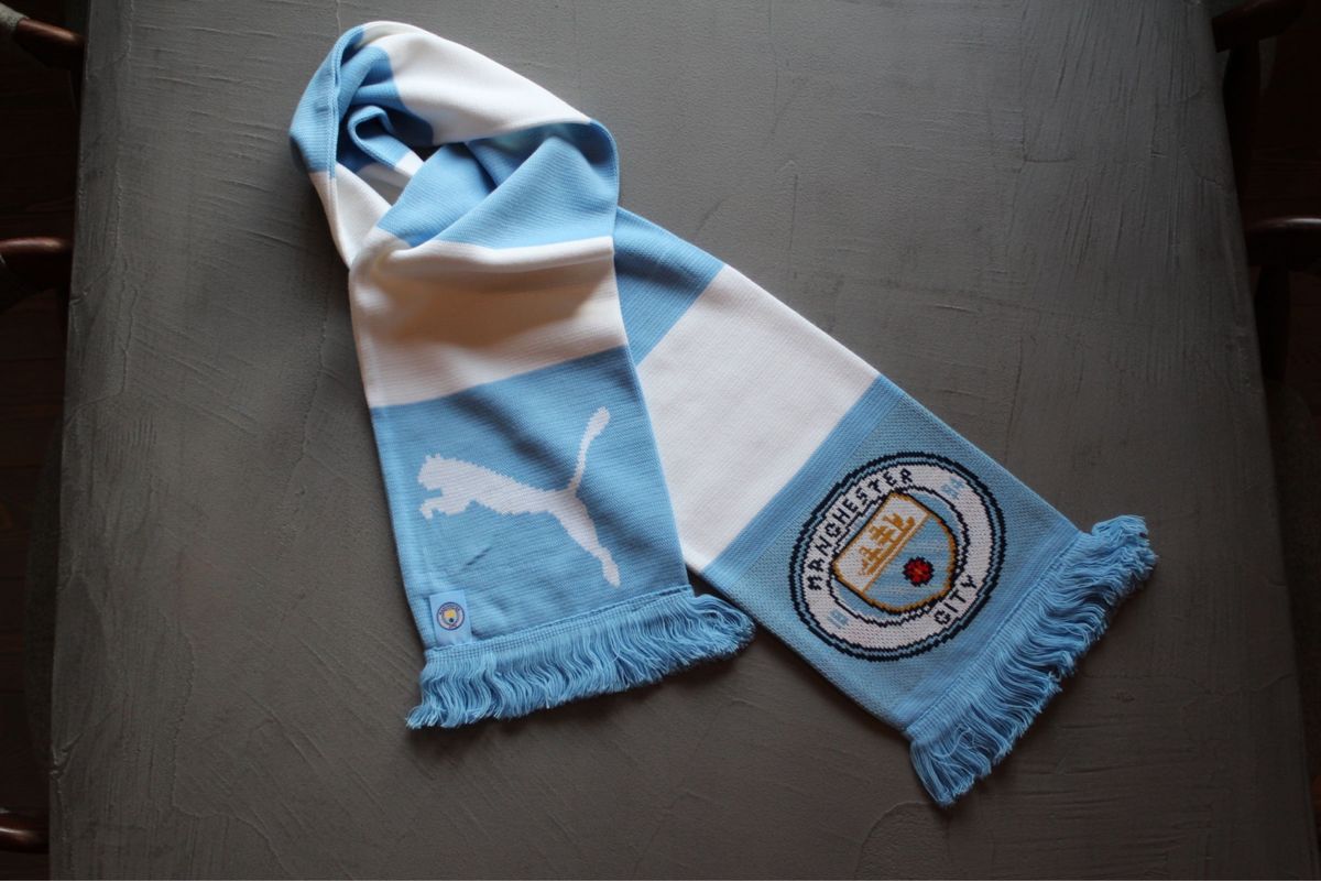 マンチェスターシティ サッカーマフラー Manchester city 現地 マンチェスターシティ サッカーマフラー Manchester city 現地
