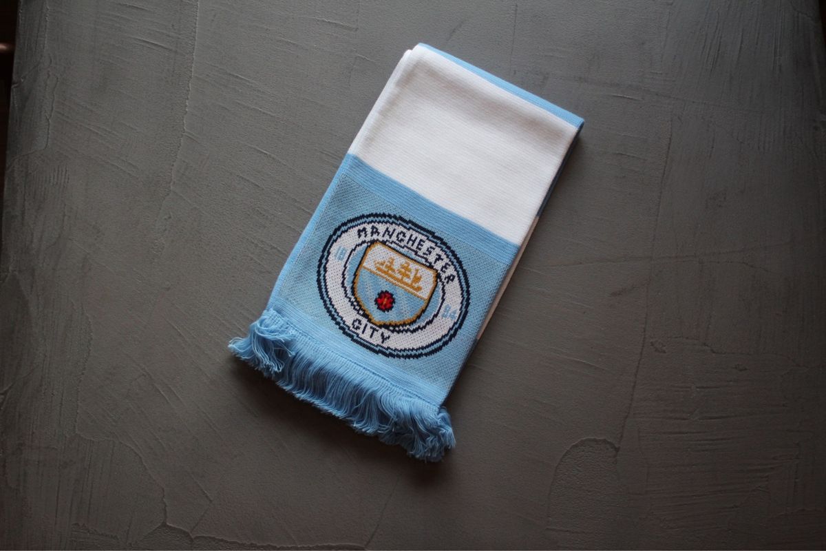 マンチェスターシティ サッカーマフラー Manchester city 現地 マンチェスターシティ サッカーマフラー Manchester city 現地
