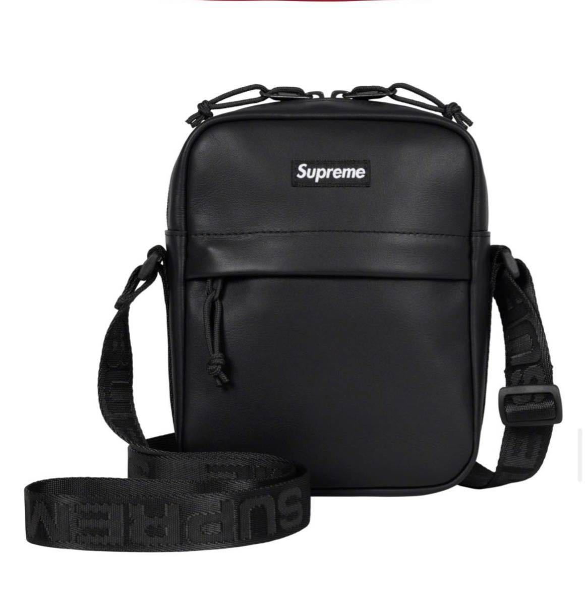 Supreme Leather Shoulder Bag Black 23FW Week10 シュプリーム Supreme Leather Shoulder Bag Black 23FW Week10 シュプリーム