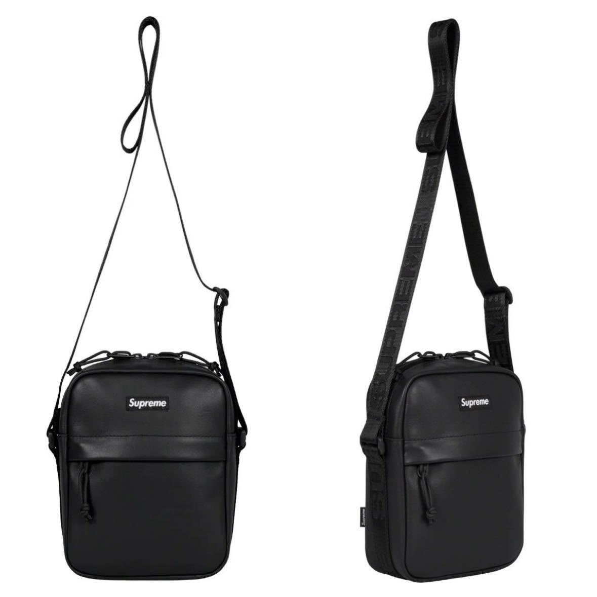 Supreme Leather Shoulder Bag Black 23FW Week10 シュプリーム Supreme Leather Shoulder Bag Black 23FW Week10 シュプリーム