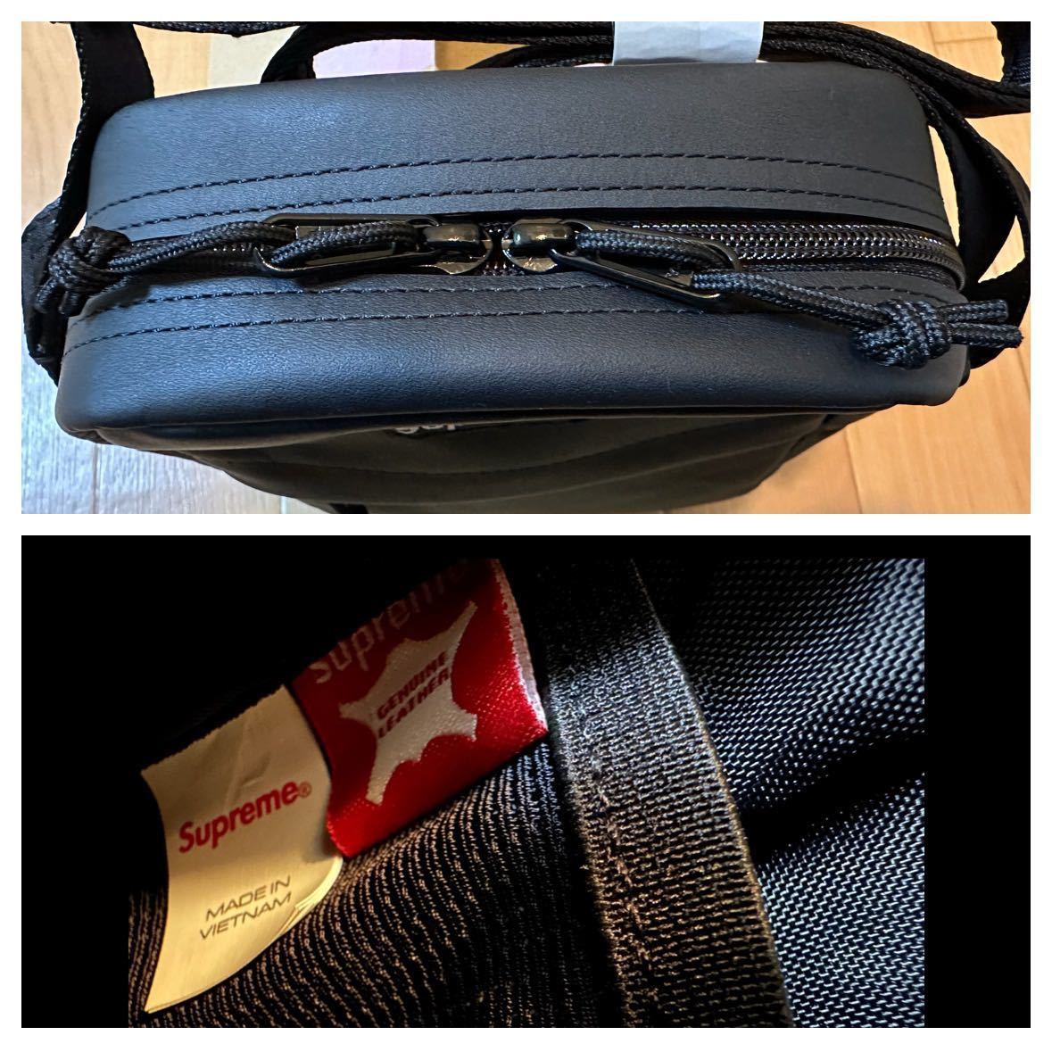 Supreme Leather Shoulder Bag Black 23FW Week10 シュプリーム Supreme Leather Shoulder Bag Black 23FW Week10 シュプリーム