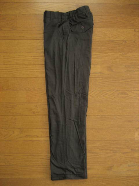  prompt decision new goods protection against cold reverse side f lease no- tuck slacks W67~73 L75 dark color series ( black series? dark blue?)/ waste to rubber hemming ending / 41156 / display mistake 5