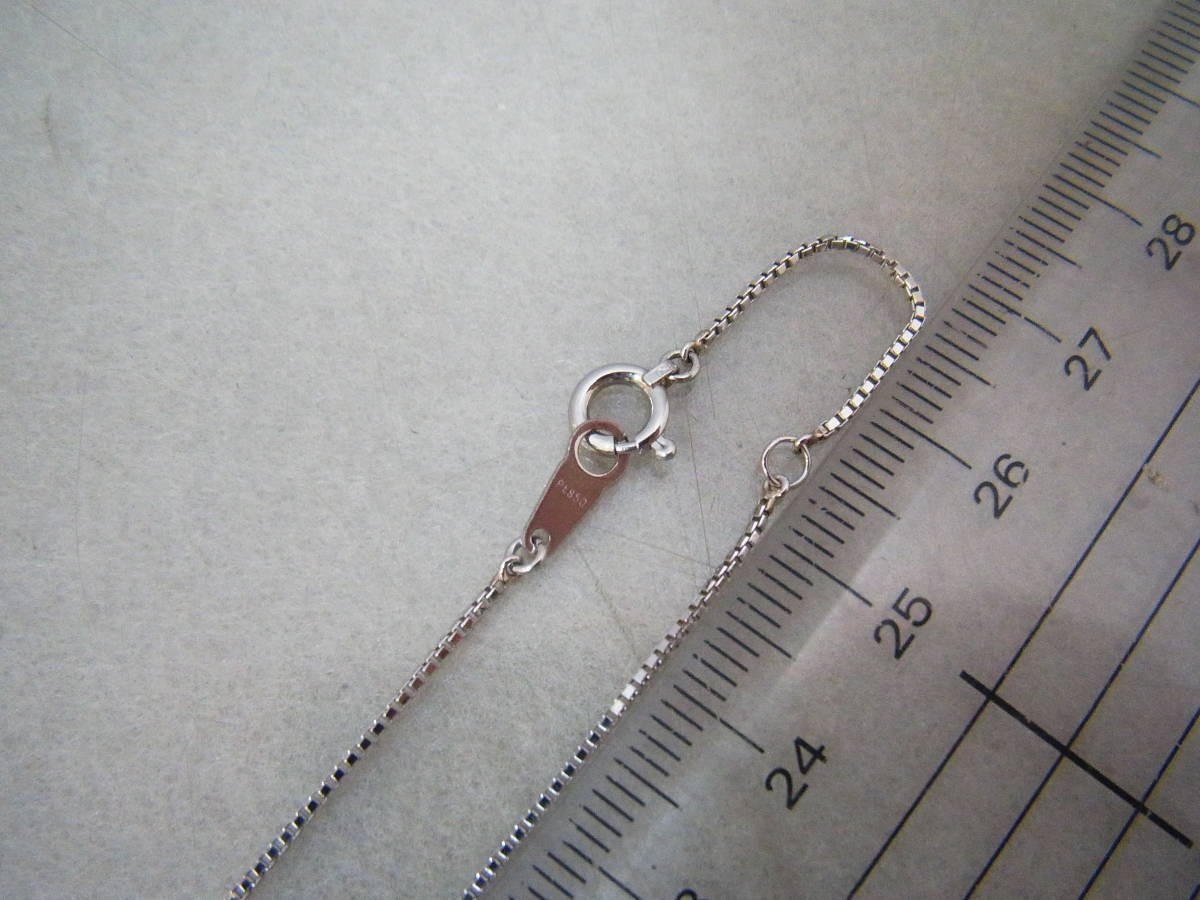 PT850/PT900 ブラックパール ダイヤ 0.04ct ネックレス