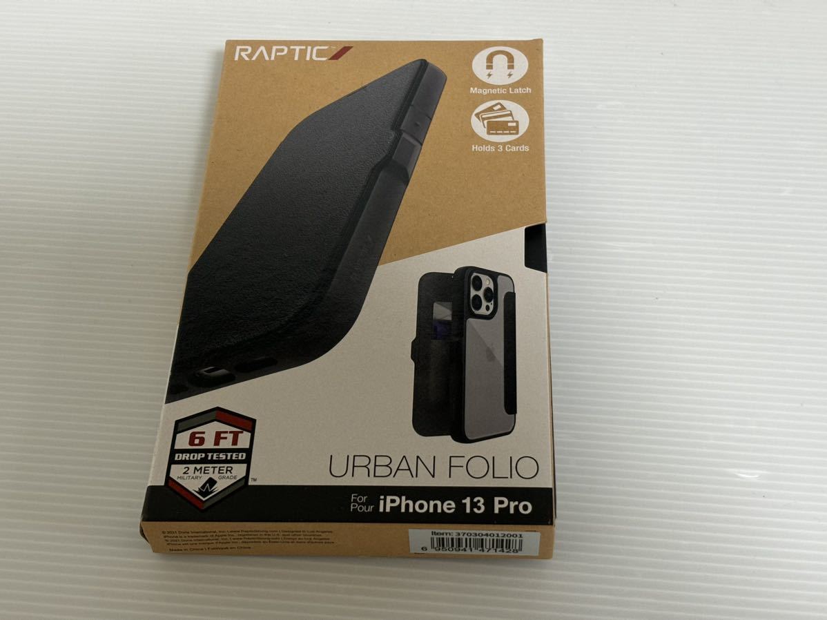 新品未使用　iPhone 13 Pro 手帳型ケース　RAPTIC　Urban Folio_画像1