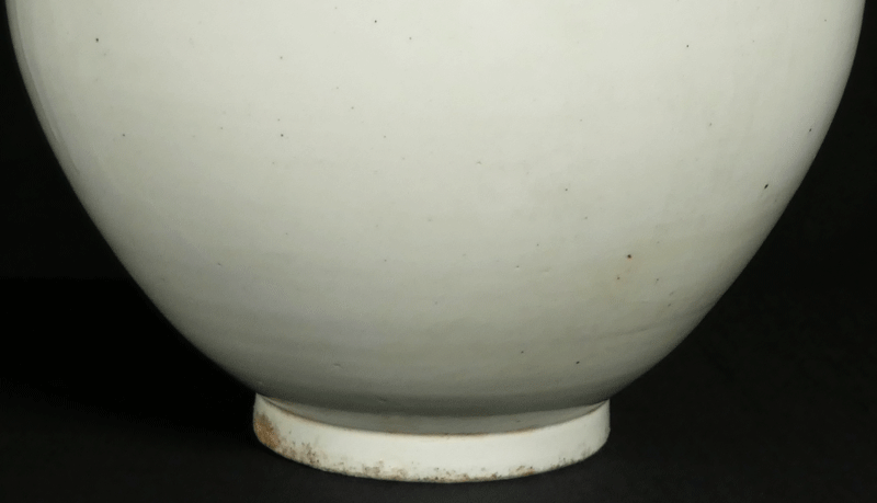 * name goods [ Joseon Dynasty white porcelain large "hu" pot ] white porcelain "hu" pot white . bin morning . clay ....... old fine art wave . antique *