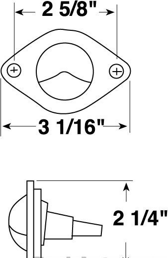 V437 汎用 ライセンスランプ NEW キャンピング車 ステップバンパー ナンバー灯 NEW PETERSON LIGHTING_画像5