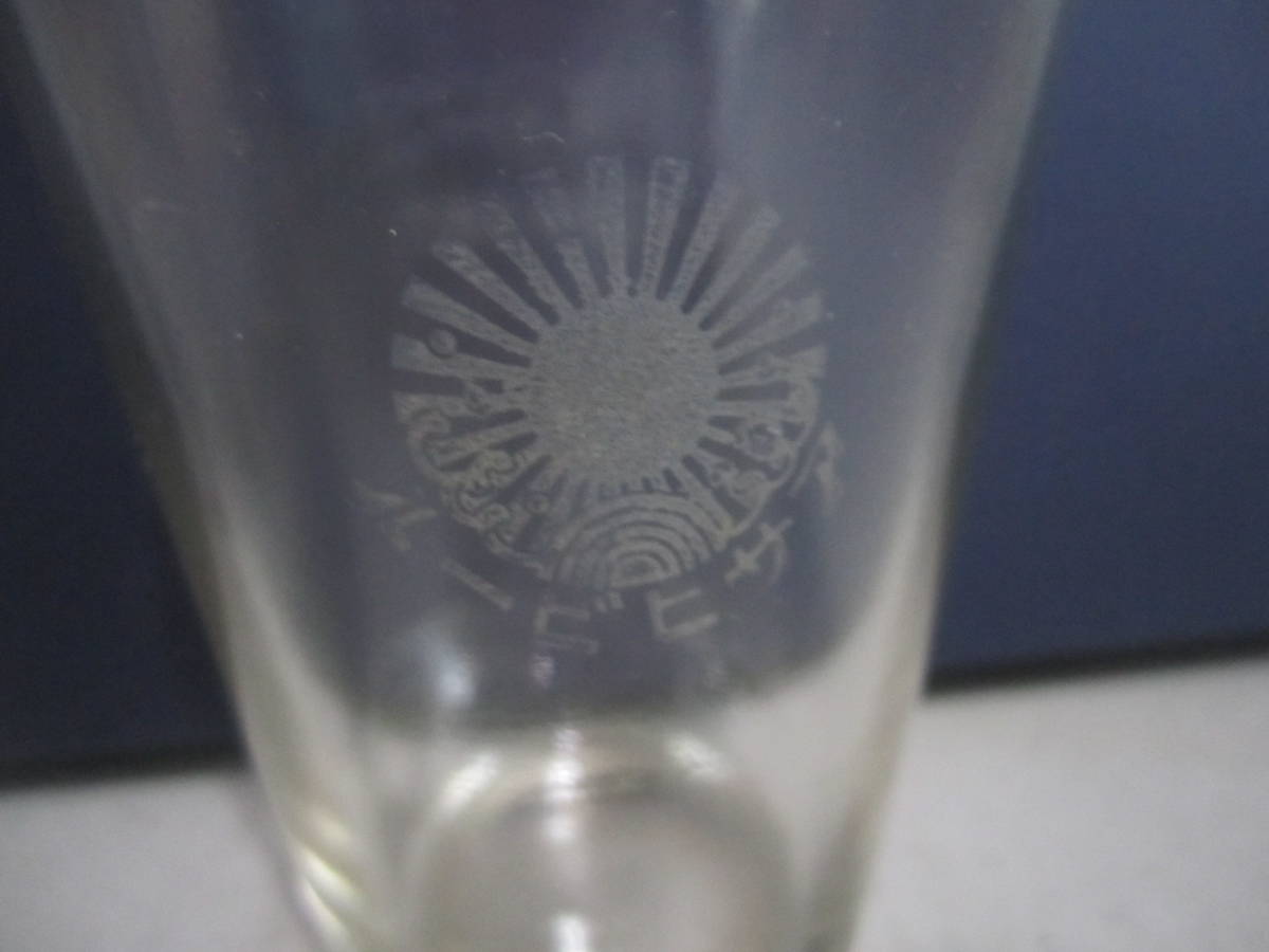 アンチィーク クボンシトロンとアサヒビールのロゴの入ったグラス 2コの画像5