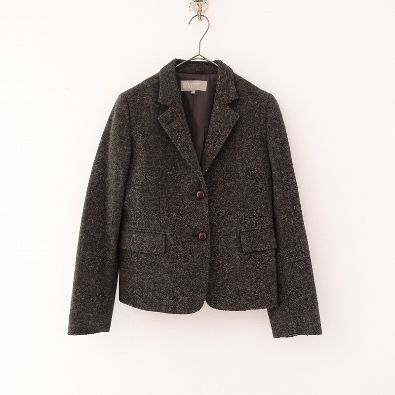 //マーガレットハウエル×ハリスツイード MARGARET HOWELL×Harris Tweed *ウールジャケット*1テーラード(jk33-2310-874)【41K32】_画像1