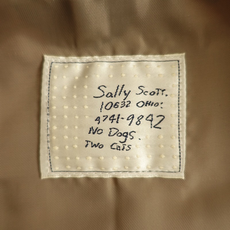 //サリースコット Sally Scott *ラップ風デザインプリントスカート*9ボトムスウール毛ブラウン系(sk1-2311-231)【32K32】_画像6