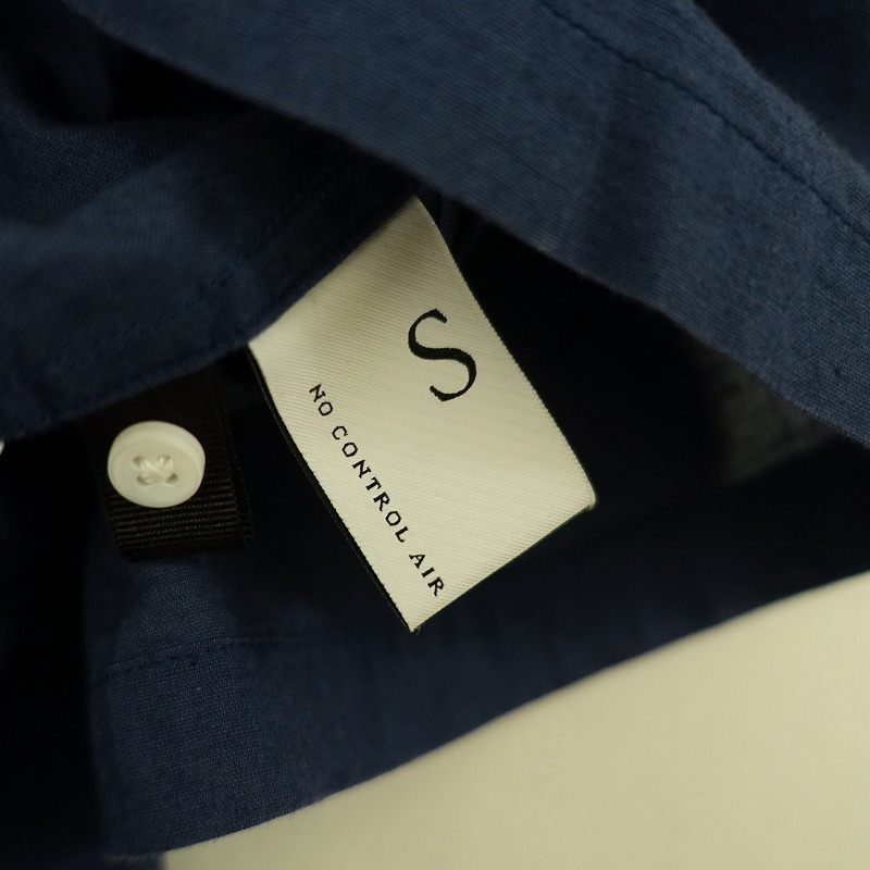 //no- control air NO CONTROL AIR * cotton linen Skipper tunic *S shirt navy plain (33-2311-251)[42K32a]