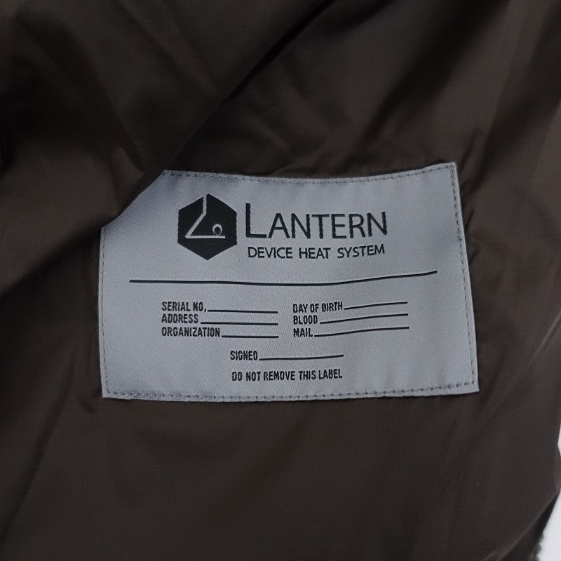 //【メンズ/定価2.8万】ランタン LANTERN *ヒーティングインナーベスト*2ノーカラー中綿リチウム電池(jk4-2311-106)【62K32】_画像8