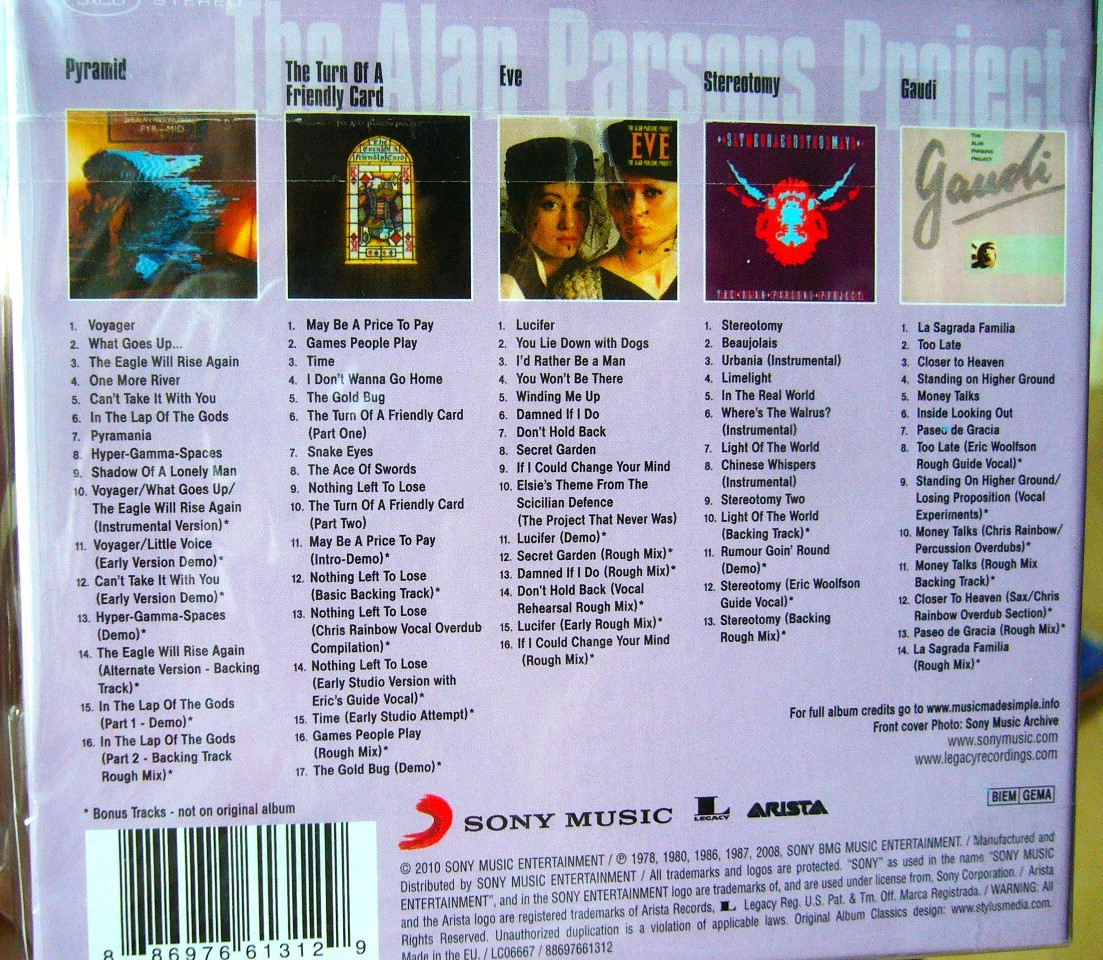 6枚 Eye In The Sky アイ イン ザ スカイ Blu-spec CD2 アラン パーソンズ プロジェクト Alan Parsons Project Original Album Classics_画像3