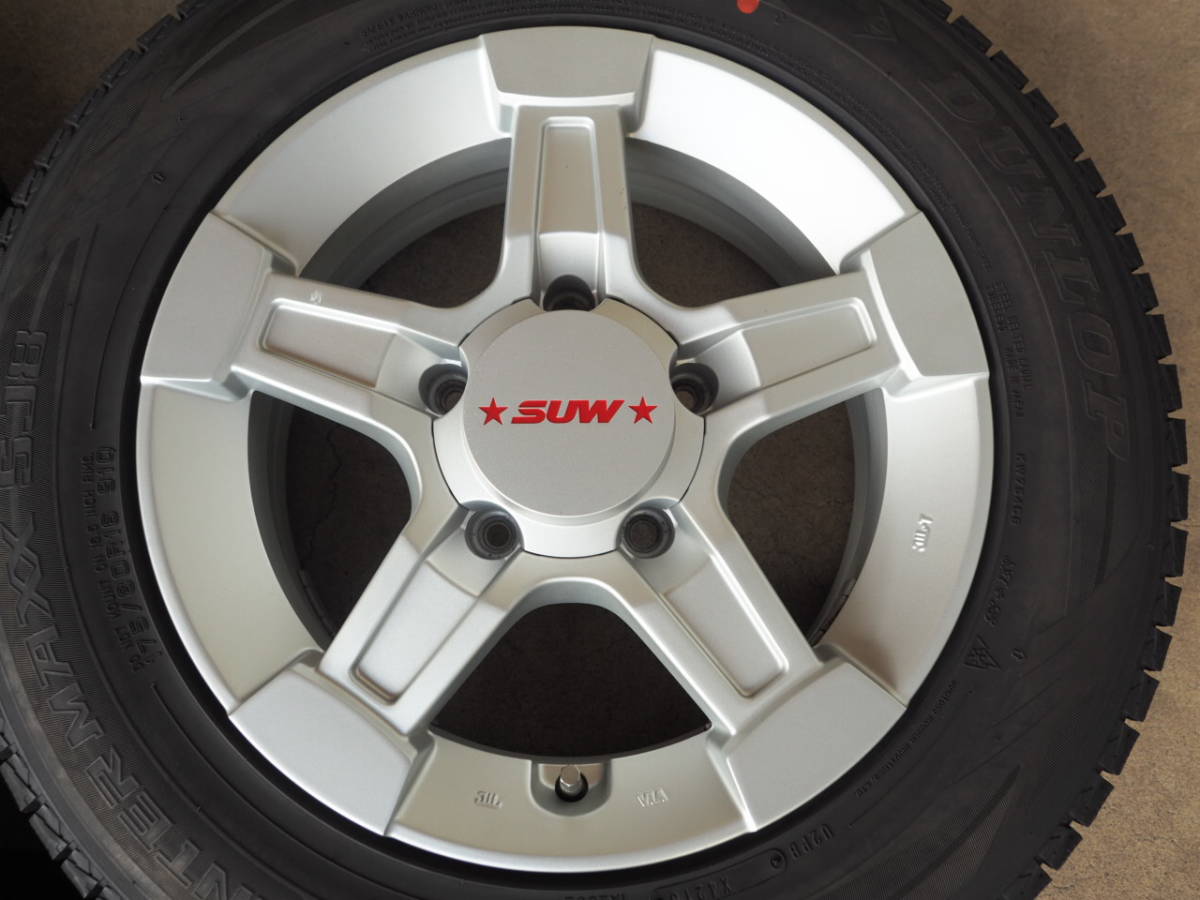 L993　送料無料　SUW Express　5.5Jx16 +20 PCD139.7 5穴　175/80R16　4本8分山　アルミホイール　スタッドレス　ジムニー_画像5