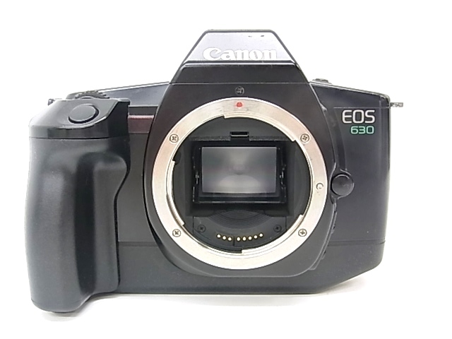 h0450 Canon EOS630 一眼レフ　ブラックカメラ　フイルムカメラ　動作OK　シャッターOK_画像1