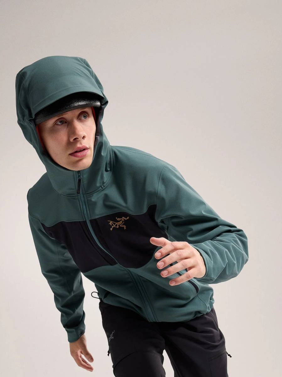 【2023 国内正規 新品】ARC'TERYX Gamma MX Hoody Men's Dark Mgic Small アークテリクス ガンマ フーディ S ソフトシェル メンズ グリーン_画像9