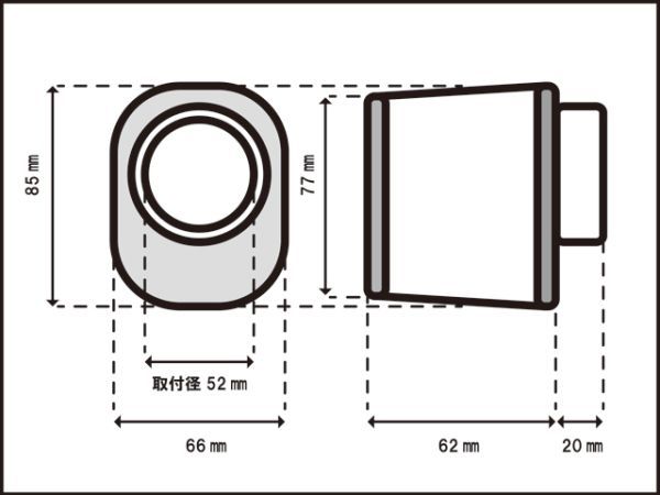 送料込み パワーフィルター オーバル メッシュ 52mm(2個SET)●Z250FT/Z400/キャブ/エアクリーナー_画像4