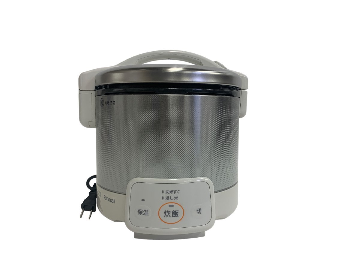 Rinnai リンナイ RR-030VQ ガス炊飯器 炊飯器 3合炊き LPガス 2021年製 通電確認済_画像1