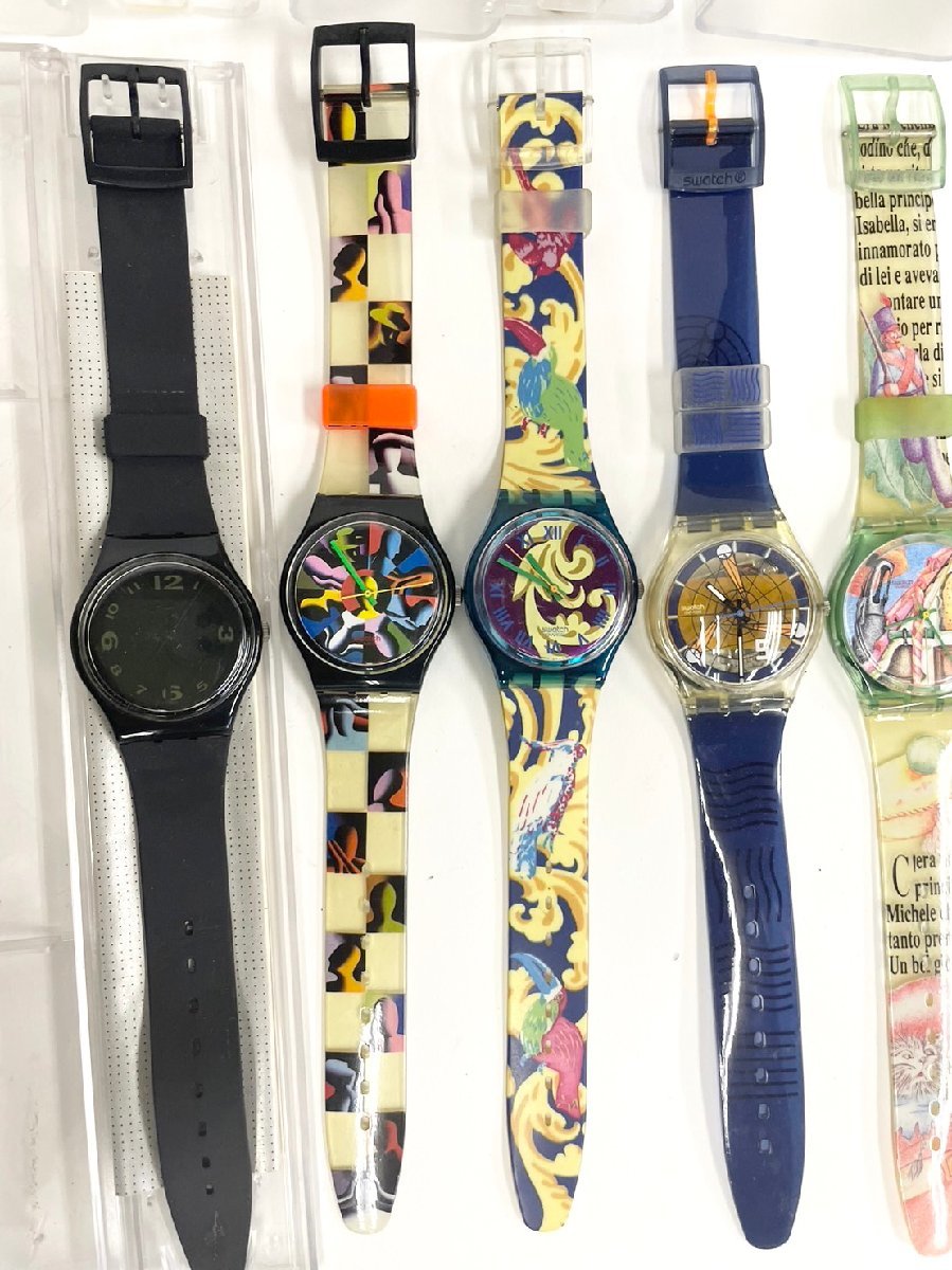 【1円スタート】 Swatch スウォッチ QUARTZ クォーツ まとめ売り 21本セット 腕時計 時計 まとめ ケース付きあり_画像6
