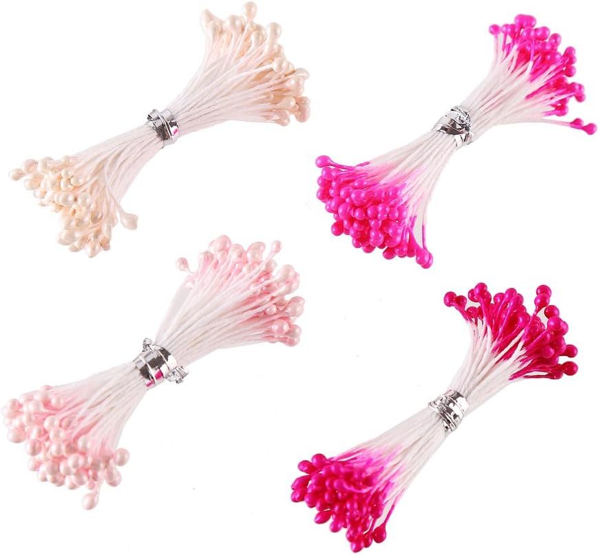 CCINEE 　暖かい色　フラワー ペップ・花材 パールペップ 人工　造花用 花芯・ペップ　直径約3mm 長さ約6.5cm 造花_画像6