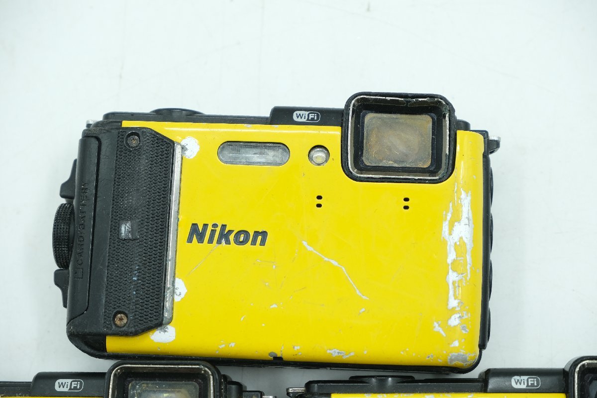 【z24111】Nikon ニコン COOLPIX クールピクス AW130 コンパクトデジタルカメラ 3点セット まとめ ジャンク品 格安スタート_画像2