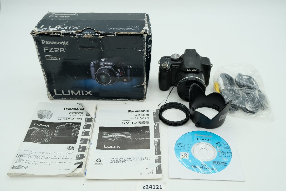 【z24121】Panasonic パナソニック LUMIX ルミックス DMC-FZ28 コンパクトデジタルカメラ 未確認 箱付き 格安スタート_画像1