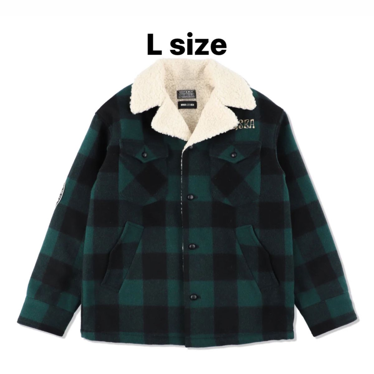 ヒステリックグラマー x wind and seaRANCH COAT Green L