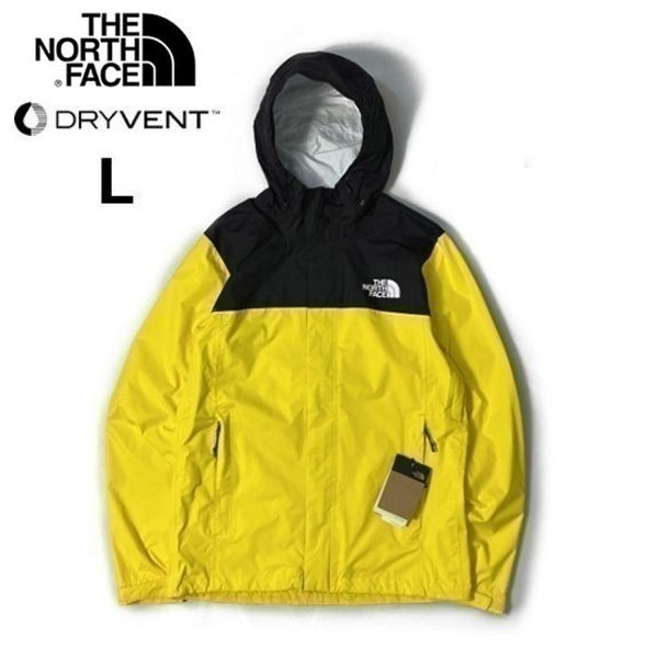 1円～!売切!【正規新品】THE NORTH FACE VENTURE 2 JACKET マウンテンパーカー US限定 パッカブル DRYVENT キャンプ(L)黄 黒 180915-40_画像3