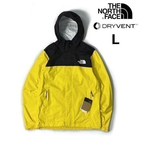 1円～!売切!【正規新品】THE NORTH FACE VENTURE 2 JACKET マウンテンパーカー US限定 パッカブル DRYVENT キャンプ(L)黄 黒 180915-40_画像2