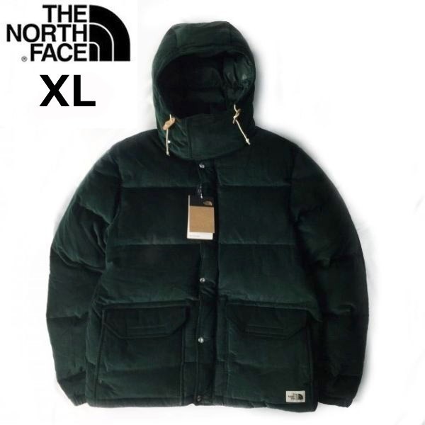 1円～!売切!【正規新品】THE NORTH FACE SIERRA DOWN CORDUROY PARKA コーデュロイ ダウンジャケット US限定 アウトドア(XL)緑 190122-140_画像1