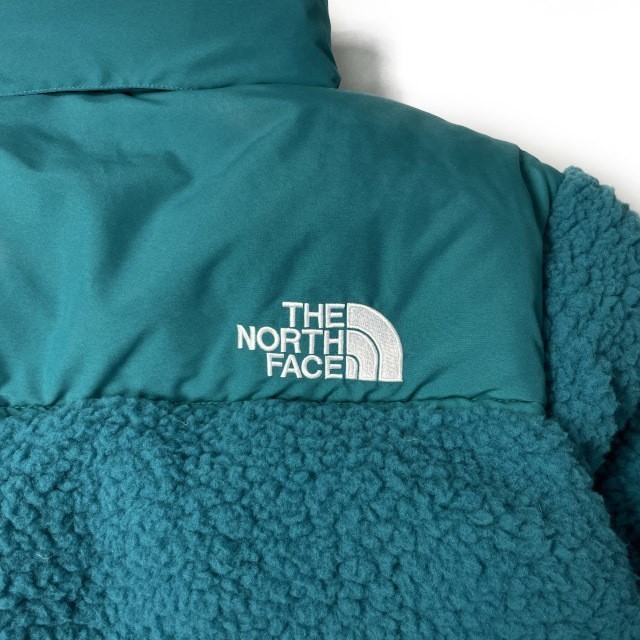 1円～!売切!【正規新品】THE NORTH FACE◆SHERPA NUPTSE JACKET ダウンジャケット ヌプシ モコモコ ロゴ刺繍 アウトドア(M)青 190122-175_画像9