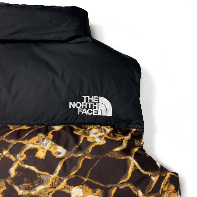 1円～!売切!【正規新品】THE NORTH FACE◆1996 RETRO NUPTSE VEST ダウンベスト ヌプシ US限定 2023最新 キャンプ(3XL)茶 総柄 190122-115_画像9