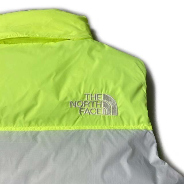 残① 1円～!売切!【正規新品】THE NORTH FACE◆1996 RETRO NUPTSE VEST ダウンベスト ヌプシ US限定 RDS 700フィル(XL)黄 水色 190122-110_画像9