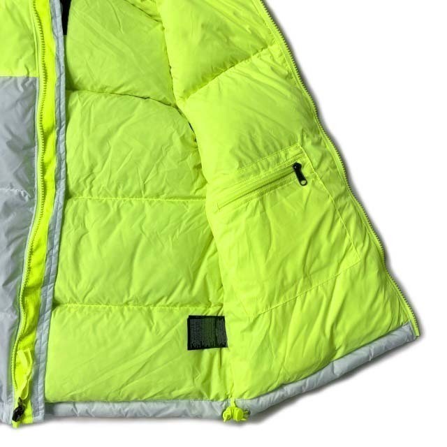 残① 1円～!売切!【正規新品】THE NORTH FACE◆1996 RETRO NUPTSE VEST ダウンベスト ヌプシ US限定 RDS 700フィル(XL)黄 水色 190122-110_画像6