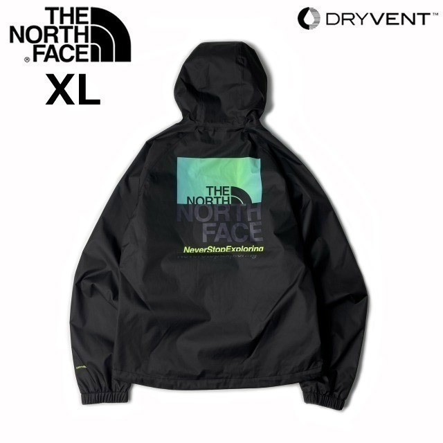 1円～!売切!【正規新品】THE NORTH FACE NOVELTY TNF RAIN HOODIE マウンテンパーカー US限定 2023最新 アウトドア 撥水(XL)黒 180915-65_画像2